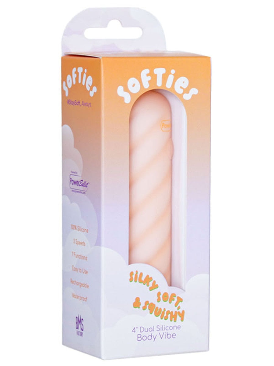 BMS Factory Softies Dual Layer Silicone Bullet Vibrator - Bullet Vibrators