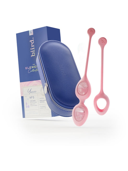 Biird Yonii Set of 2 Quartz Eggs Massager Love Eggs and Kegel Exercisers