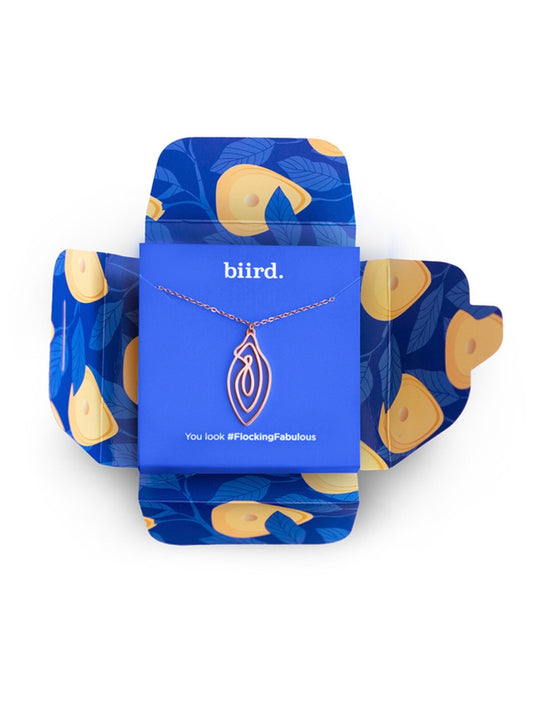 Biird Vulvii Gold Plated Stainless Steel Necklace Party Gifts and Novelties