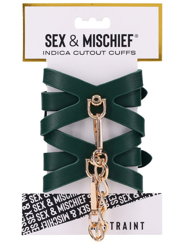 Sportsheets Indica Cutout Bondage Hand Cuffs - Cuffs And Restraints