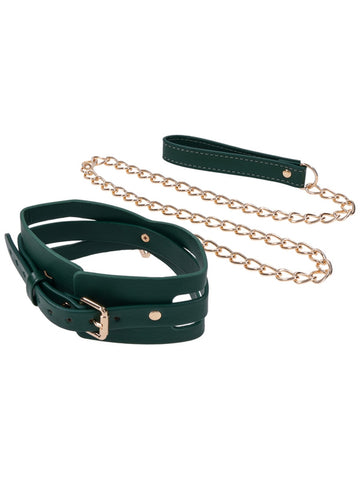 Sportsheets Indica Cutout BDSM Collar and Leash - Collars and Leads