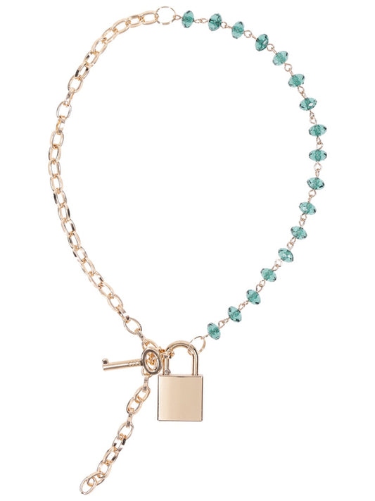 Sportsheets Indica Crystal Day Bondage Collar Emerald Collars and Leads