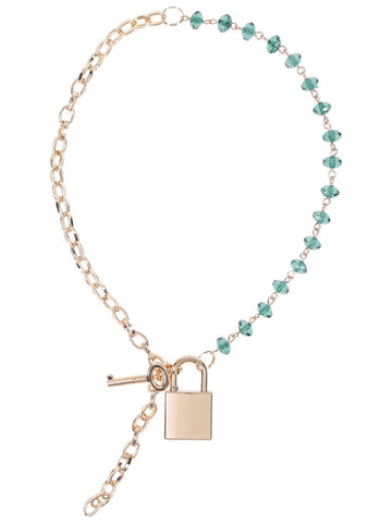 Sportsheets Indica Crystal Day Bondage Collar - Collars and Leads
