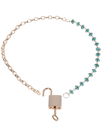 Sportsheets Indica Crystal Day Bondage Collar - Collars and Leads