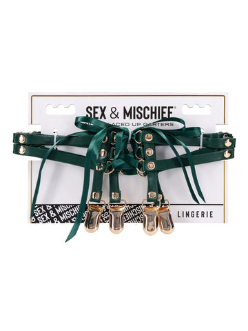 Sportsheets Indica Laced Up Bondage Garters - Her Fetish