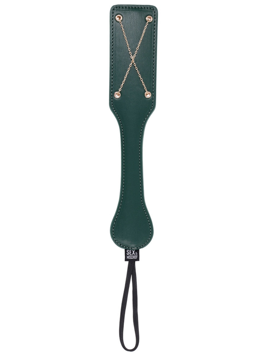 Sportsheets Indica Chain Impressions BDSM Paddle Emerald Paddles And Slappers