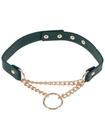 Sportsheets Indica Day Faux Leather Bondage Collar - Collars and Leads