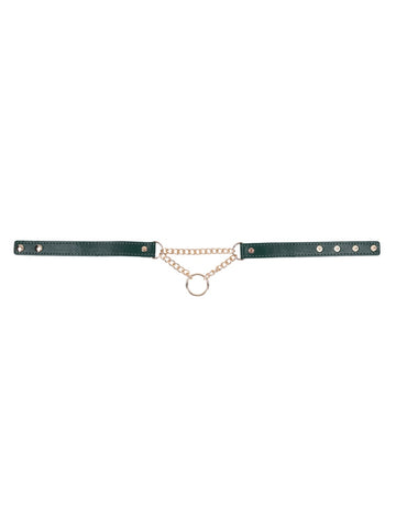 Sportsheets Indica Day Faux Leather Bondage Collar - Collars and Leads