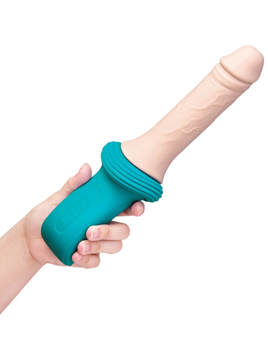 b-Vibe Remote Control Thrusting Dildo Machine - Sex Machines
