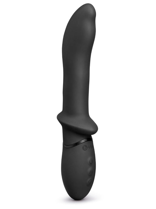 b-Vibe Vibrating And Rimming P Spot Vibrator Black Prostate Toys