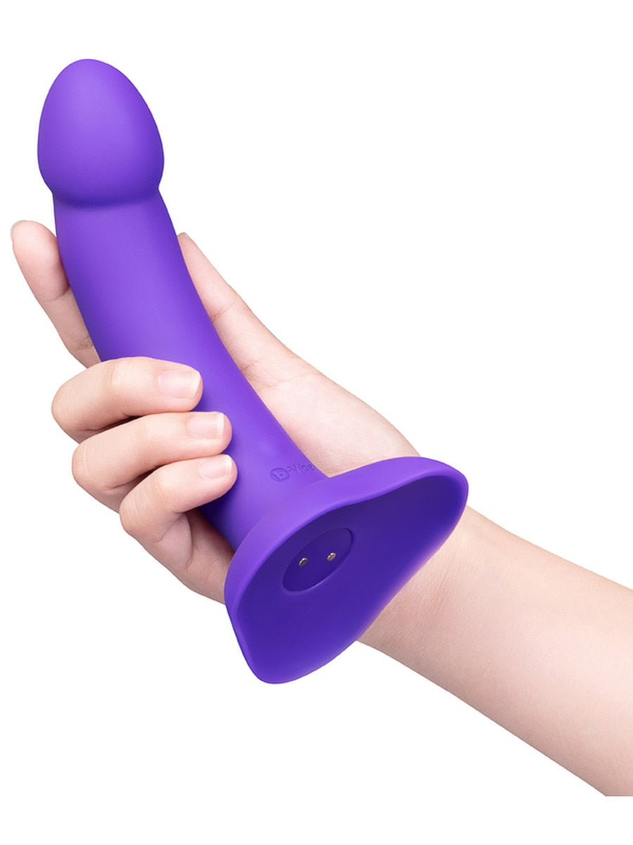 b-Vibe Vibrating Curved Silicone Dildo Strap-On Kit Strap On Sextoys
