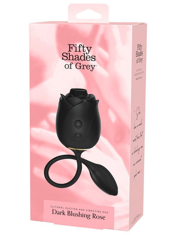 Fifty Shades of Grey Dark Blushing Rose Clitoral Massager - Clit Ticklers and Pulsators
