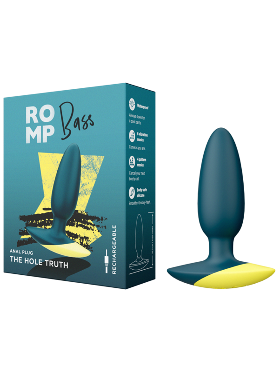 Love Honey Romp Bass Vibrating Silicone Anal Plug - Butt Plugs