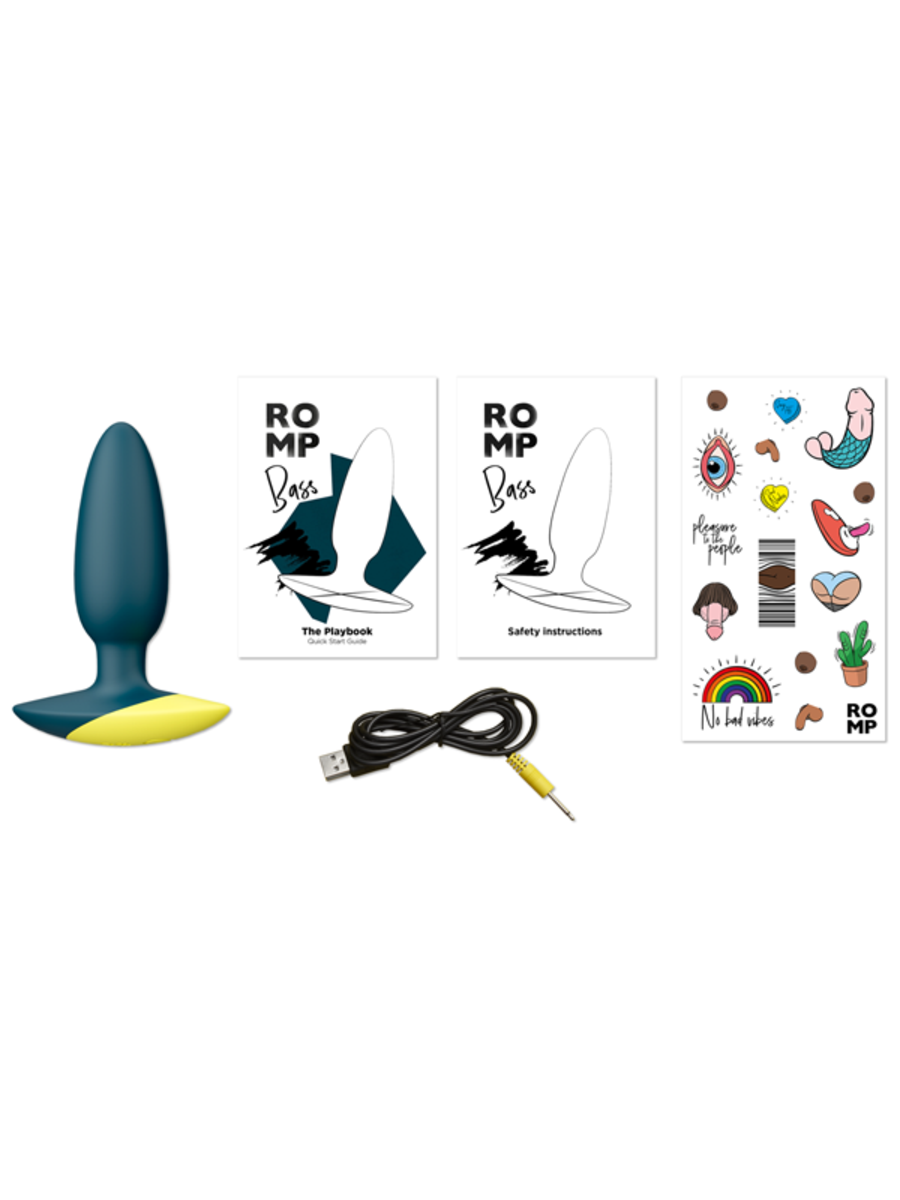 Love Honey Romp Bass Vibrating Silicone Anal Plug - Butt Plugs