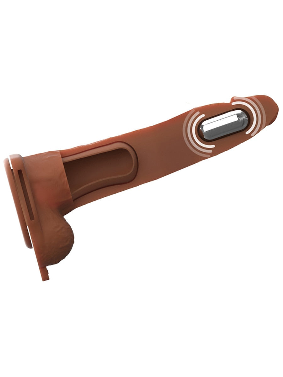 Pipedream Fantasy X-Tensions Elite 8 inch Silicone Strap-On - Strap On Sextoys