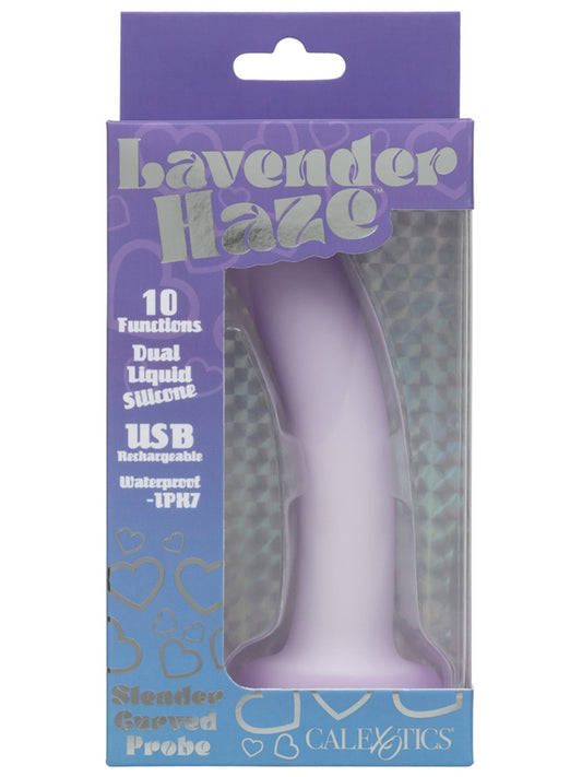 CalExotics Lavender Haze Slender Curved Anal Probe - Non-Realistic Dildos