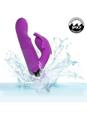Enchanted Throbbing Butterfly Rabbit Vibrator by CalExotics