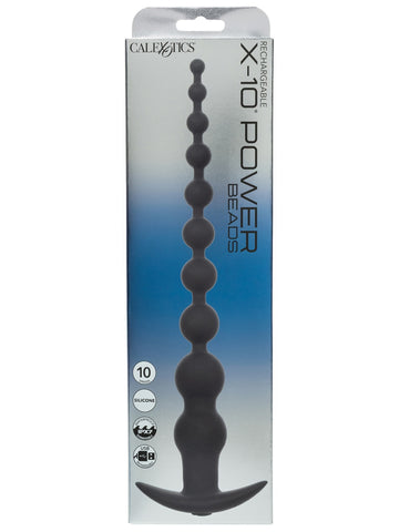 Rechargeable X-10 Power Anal Beads by California Exotics