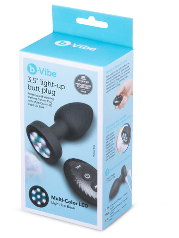 b-Vibe Light Up Remote Controlled Vibrating Butt Plug