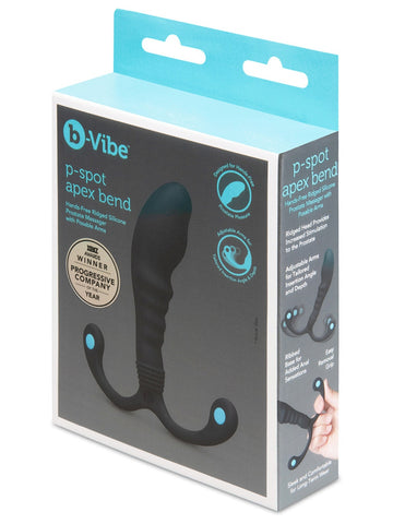 P-Spot Apex Bend Ridged Prostate Massager by b-Vibe