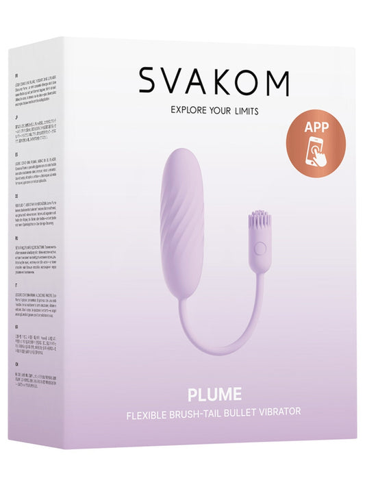 Svakom Plume Flexible Brush Tail Bullet Vibrator - Bullet Vibrators