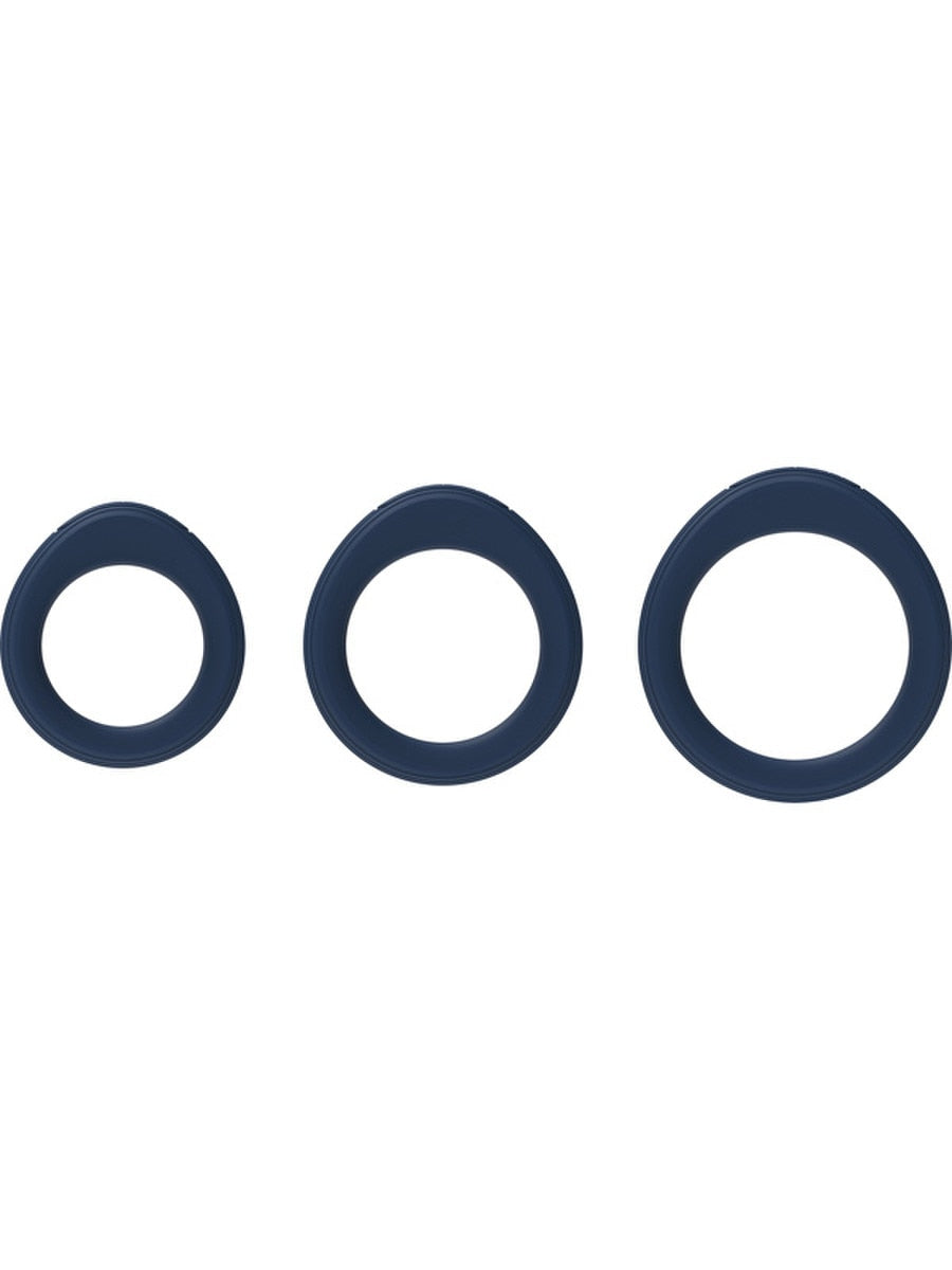 Svakom Triooo Super Stretchy Silicone Cock Ring Set - Cock Ring Sets
