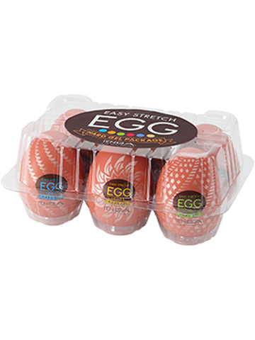 Egg Hard Gel 6 Pack Firm Texture Strokers by Tenga