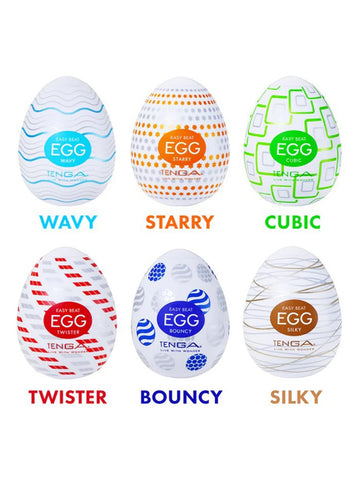 Egg Variety Pack Standard Textured Strokers by Tenga