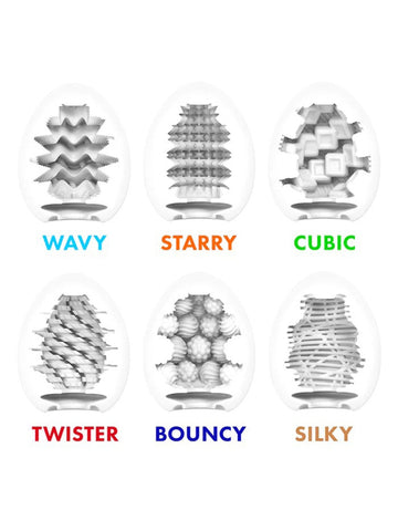 Egg Variety Pack Standard Textured Strokers by Tenga