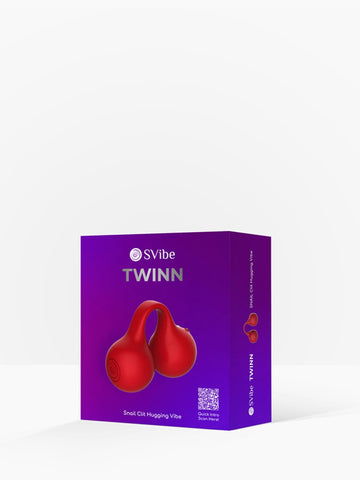 Snail TWINN Finger Vibrator Cherry NO APP by Svibe