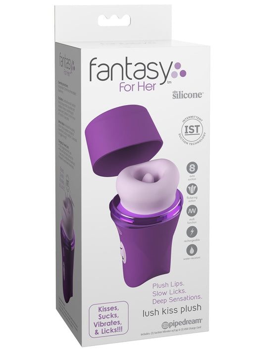 Pipedream Fantasy For Her Lush Kiss Plush Vibrating Massager - Personal Massagers