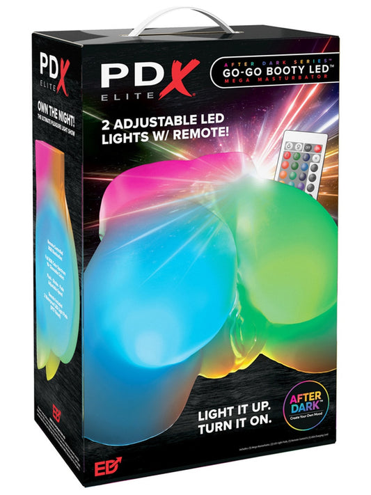 PDX Elite Go-Go Booty LED Mega Mens Masturbator - Masturbators and Strokers