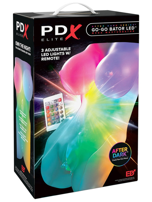 PDX Elite Go-Go Bator LED Mega Male Masturbator - Masturbators and Strokers