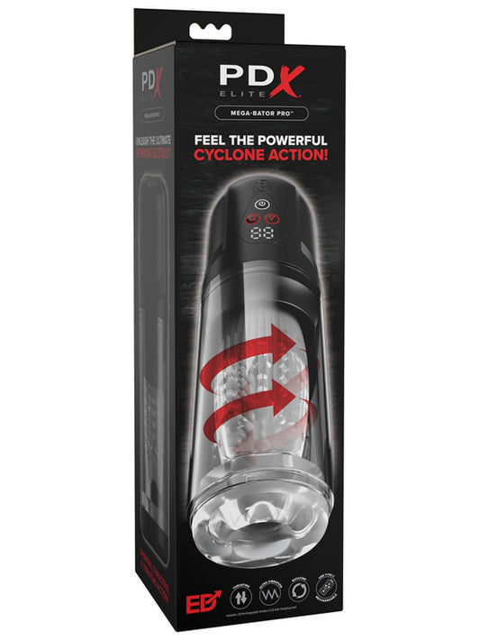 PDX Elite Mega-Bator Pro Vibrating Male Masturbator - Masturbators and Strokers