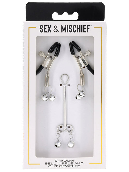 Sex and Mischief Shadow Bell Nipple and Clit Jewelry