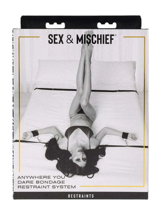 Sex and Mischief Anywhere You Dare Bondage Restraint System - Cuffs And Restraints