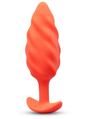 Swirl Texture Rechargeable Anal Plug by B-Vibe