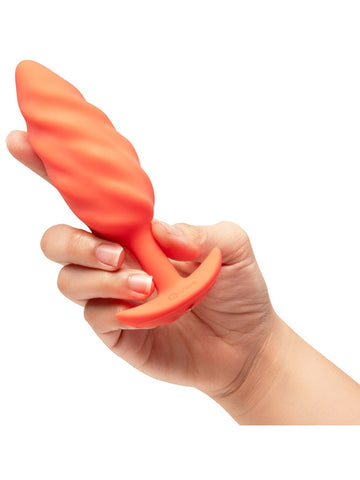 Swirl Texture Rechargeable Anal Plug by B-Vibe