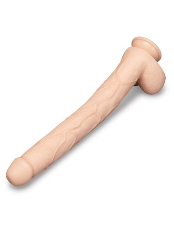 B-Vibe Bone 17 Inch Deep-Insert Dildo With Realistic Balls