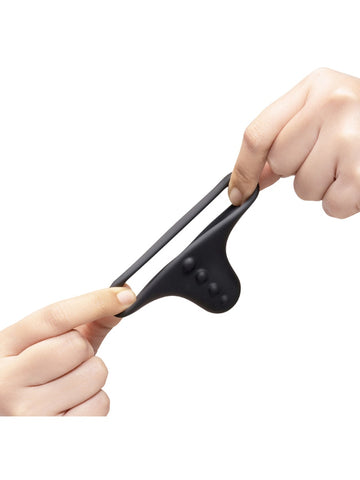 B-Vibe Flex Ring Shaft Silicone Cock Ring & Ball Stretcher