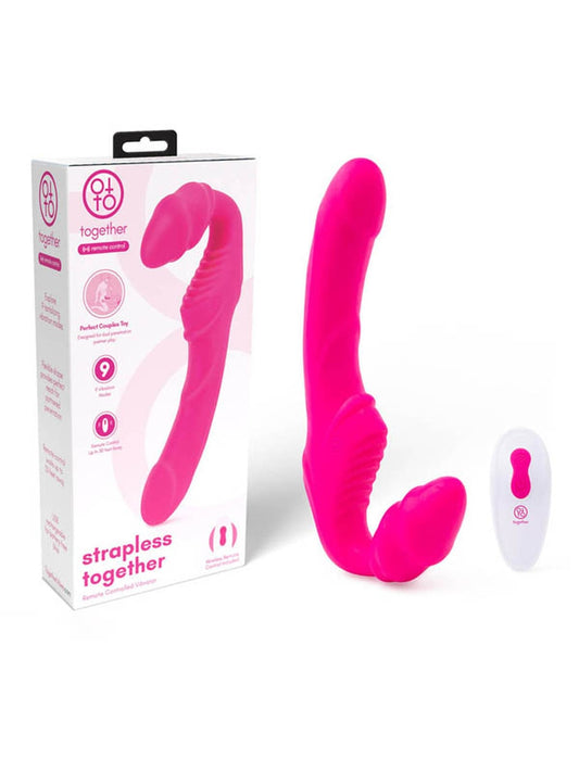 Remote Control Strapless Strap-On Vibrator by Together