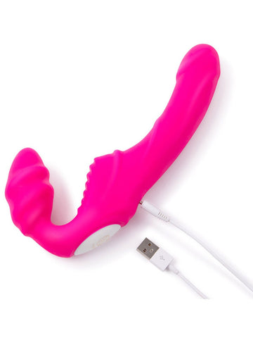 Remote Control Strapless Strap-On Vibrator by Together