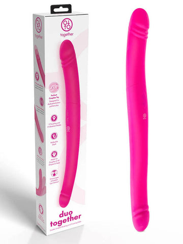 Duo Double-Ended Vibrating Thrusting Dildo by Together