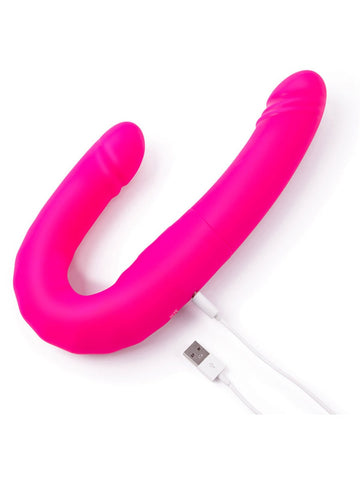 Duo Double-Ended Vibrating Thrusting Dildo by Together