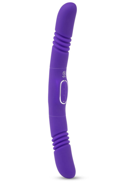 Double Delight Vibrating and Thrusting Dildo by Together