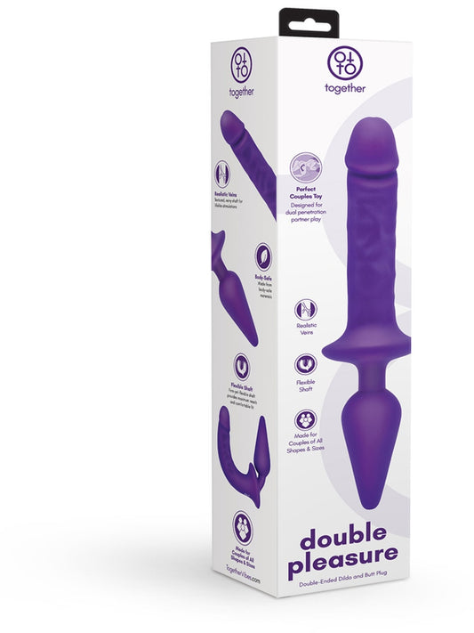 Double Pleasure Dual Ender Dildo and Butt Plug by Together