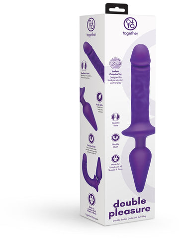 Double Pleasure Dual Ender Dildo and Butt Plug by Together