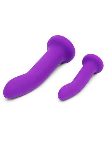 Duo 2Pc Silicone Dildo & Harness Set by Together