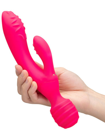 Tri Delight Dual-Ended Wand Rabbit Vibrator by Together