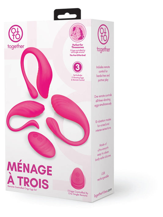 Menage A Trois Remote Control Orgy Egg Set by Together